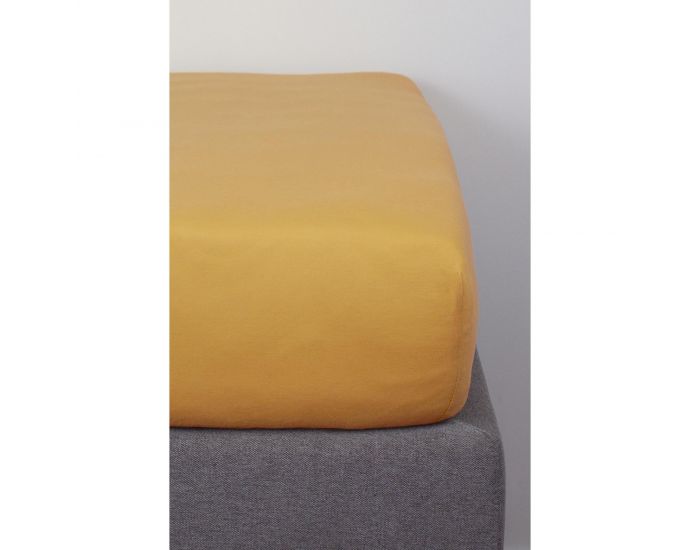 KADOLIS Drap Housse Coton Bio - Enfant Kaki (63)