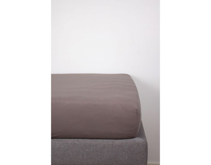 KADOLIS Drap Housse Coton Bio - Enfant Kaki (70)