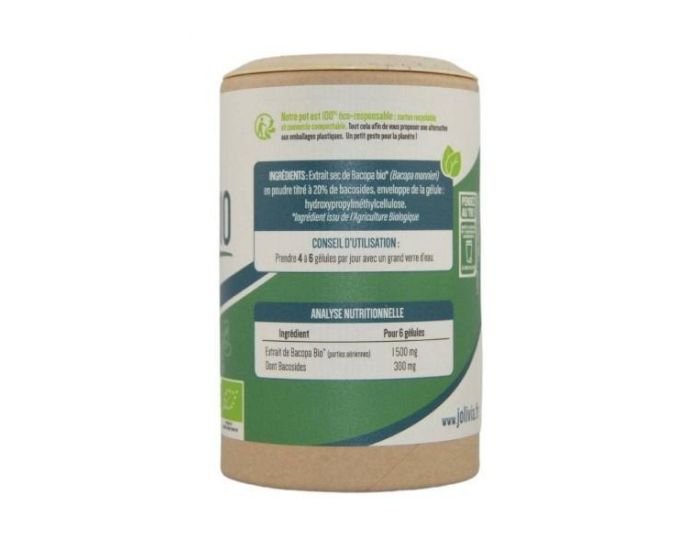 JOLIVIA Bacopa Bio - 200 glules vgtales de 250 mg (4)