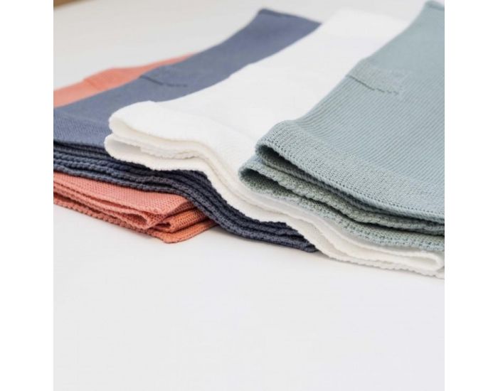 LA MANUFACTURE DE LAYETTE Couverture En Coton Bio - 80x80cm (1)