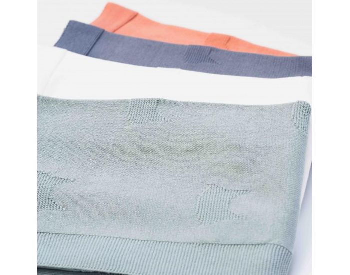 LA MANUFACTURE DE LAYETTE Couverture En Coton Bio - 80x80cm (3)