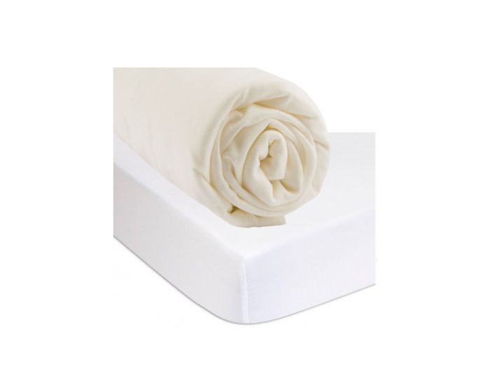 EASY DORT Drap Housse + Al�se Bambou Imperm�able - Ecru (1)