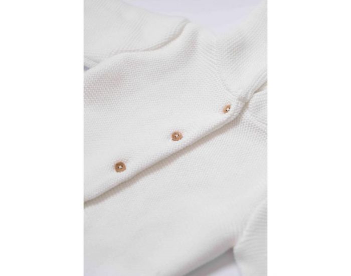 LA MANUFACTURE DE LAYETTE Paletot En Coton Bio - Blanc (2)