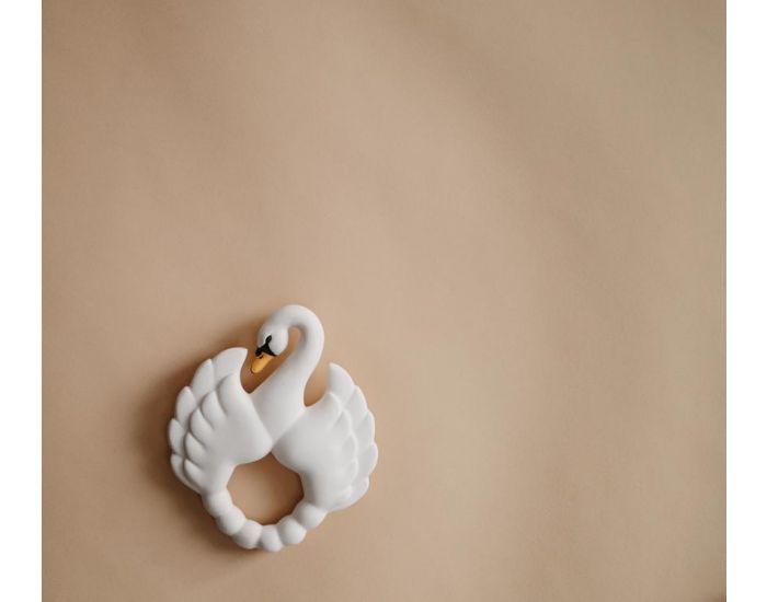 NATRUBA Anneau de Dentition en Caoutchouc Naturel - Cygne - D�s la Naissance (3)