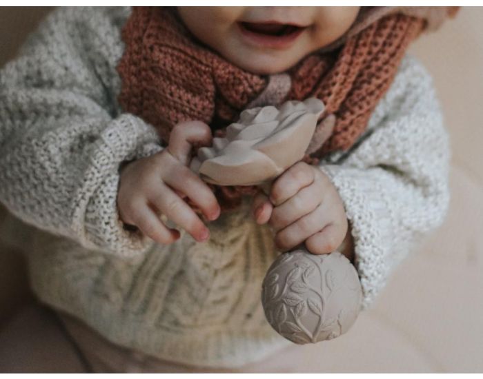 NATRUBA Hochet de Dentition en Caoutchouc Naturel - Rose - D�s la Naissance (2)