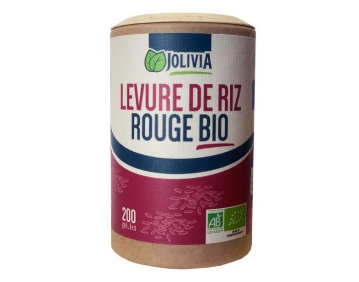 JOLIVIA Levure de Riz Rouge Bio - 200 glules vgtales de 333 mg (1)