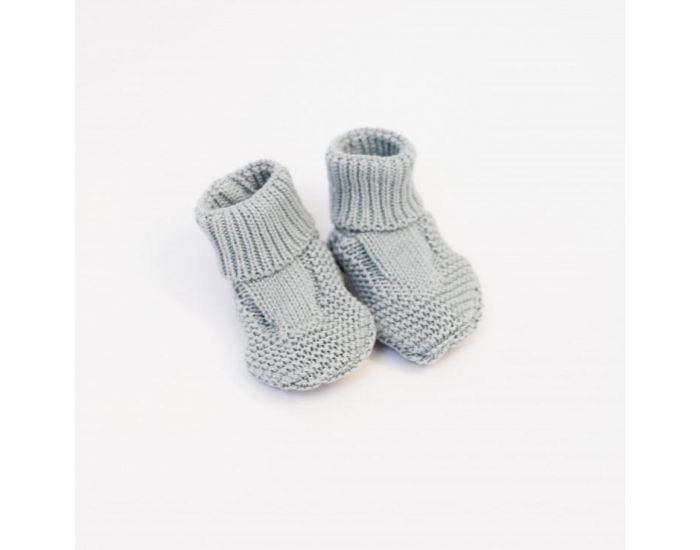LA MANUFACTURE DE LAYETTE Chaussons Naissance Coton Bio - Collection Petits Chats (2)