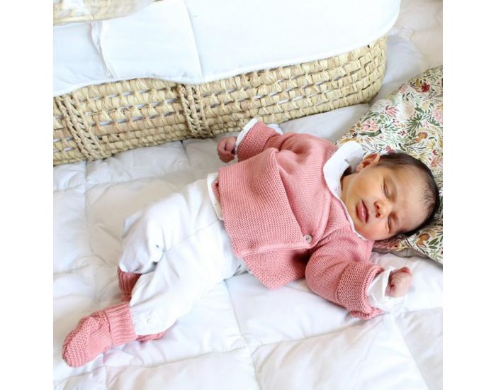 LA MANUFACTURE DE LAYETTE Chaussons Naissance Coton Bio - Collection Petits Chats (10)