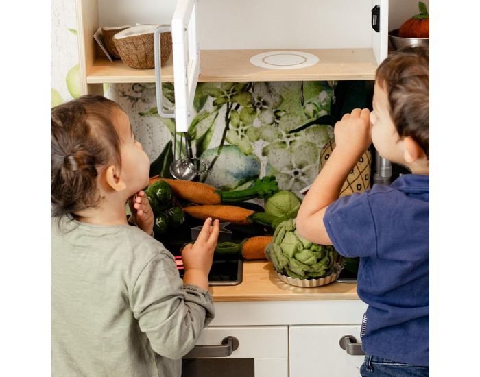 PAPOOSE TOYS L�gumes en laine feutr�e - 3 carottes - D�s 3 ans (2)