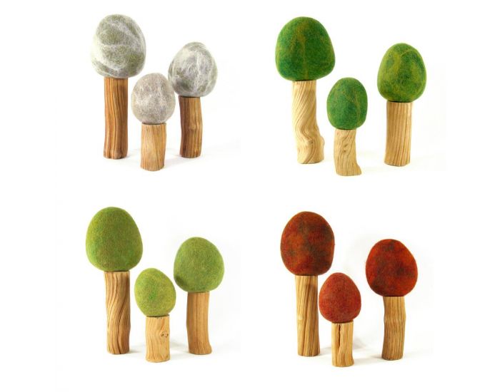 PAPOOSE TOYS Arbres les 4 saisons - Set de 12 - D�s 3 ans (6)