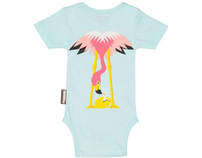 COQ EN P�TE Body en Coton Bio - Flamant Rose (1)