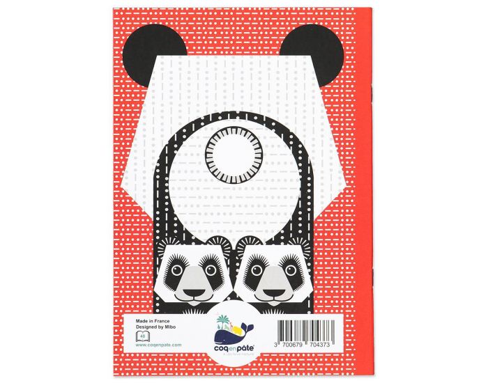 COQ EN PTE Cahier A5 - Panda Rouge (2)