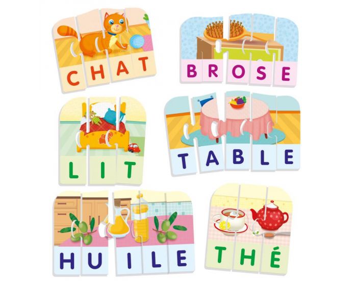 LIFE SKILLS Jeu Psycho-Educatifs - Mes Premiers Mots Chez Moi - Th�me La Maison - D�s 3 ans  (4)