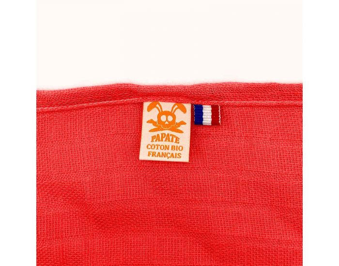 PAPATE Lot de 2 Langes en Coton Bio - Electric Summer - 50 x 50 cm (1)