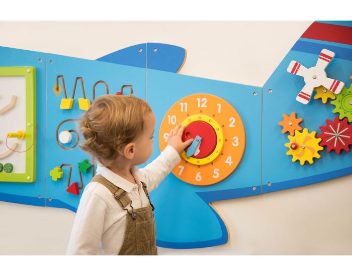 VIGA TOYS Panneau d'activit�s mural Avion - D�s 12 mois (3)