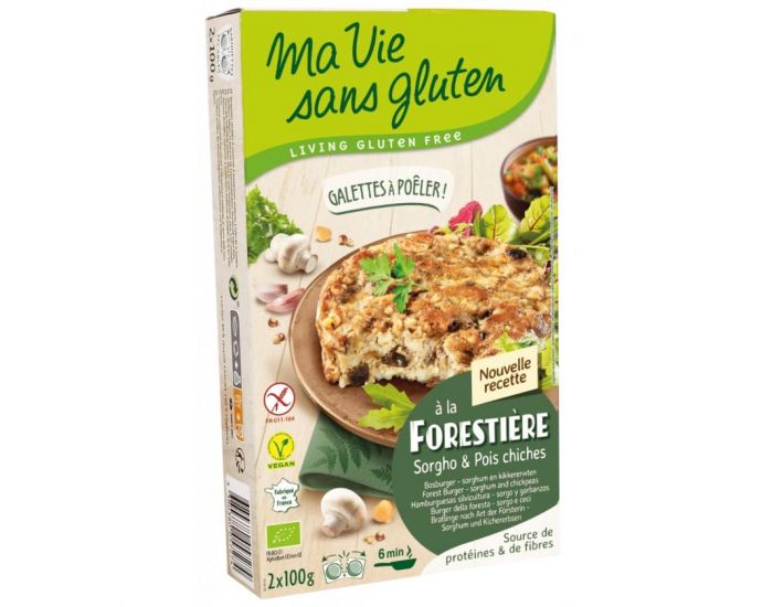 MA VIE SANS GLUTEN Galettes � Po�ler � la Foresti�re - Sorgho & Pois Chiches Bio & Sans Gluten - 200 (3)