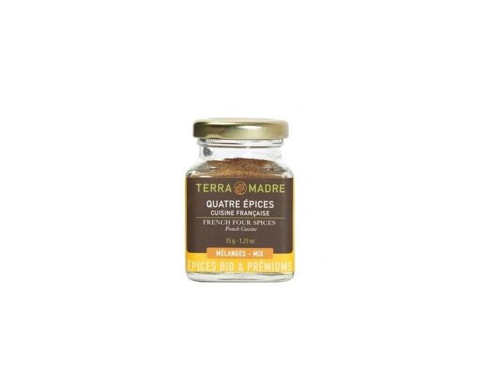 TERRA MADRE Quatre �pices - M�lange D'Epices Bio Pour Rago�ts, Sauces ou P�tisserie - 35 g (3)