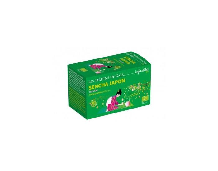 LES JARDINS DE GAIA Sencha Japon - Th� Vert nature bio - 20 infusettes (2)