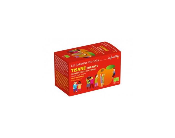 LES JARDINS DE GAIA Tisane Enfants - Tisane de fruits - Pomme saveur Fruits Rouges bio - 50 g (2)