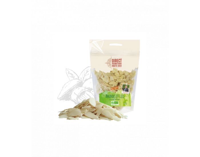 DIRECT PRODUCTEURS Amandes Effil�es Bio - 125 g (2)