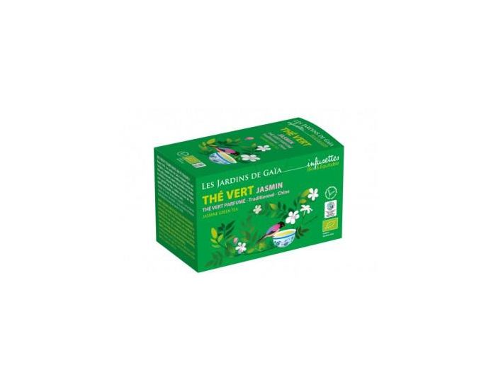 LES JARDINS DE GAIA Th� Vert Jasmin - Parfum� - Traditionnel bio & �quitable - 30 g (3)