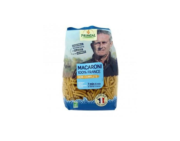 PRIMEAL Macaroni Demi-Complets Bio - 500 g (2)