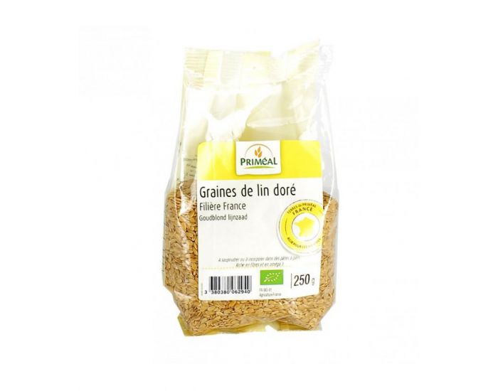 PRIM�AL Graines de lin dor� bio - 250 g (1)