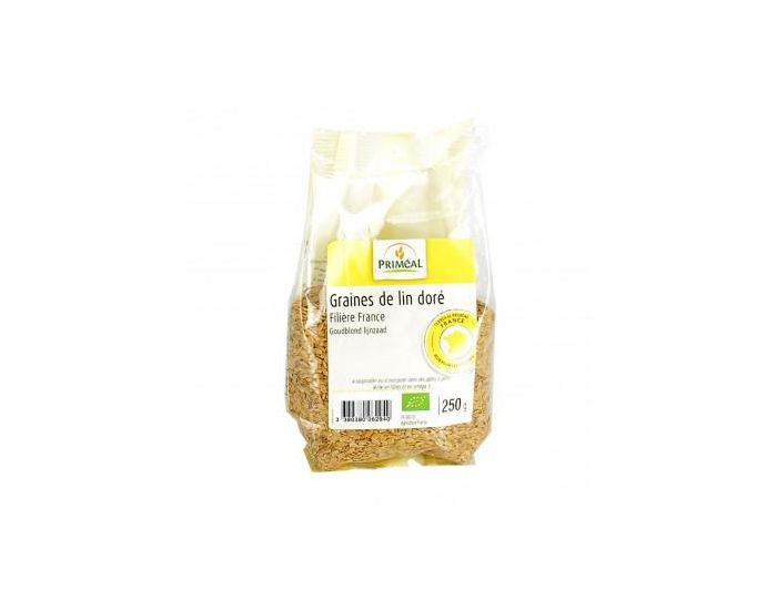 PRIM�AL Graines de lin dor� bio - 250 g (2)