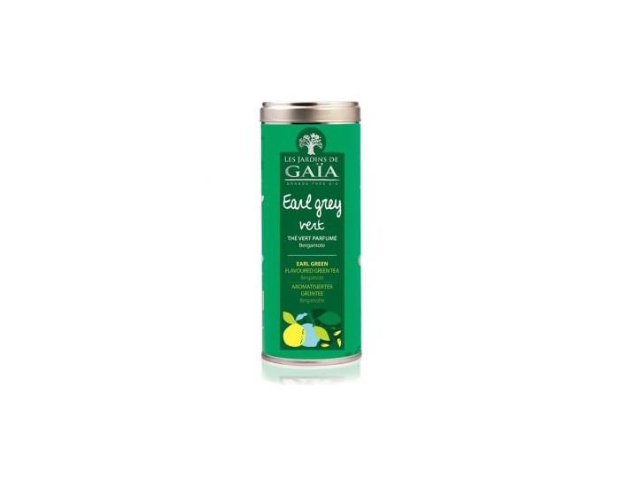 LES JARDINS DE GAIA Th Vert En Tube - Earl Grey Vert Bergamote - 100 g (6)