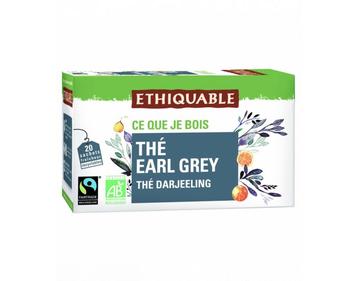 ETHIQUABLE Thé Earl Grey Bio & Equitable - 20 Sachets (1)