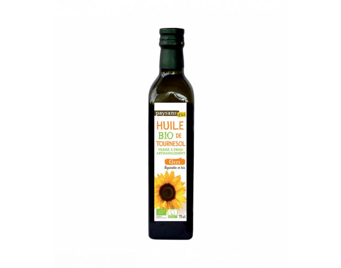 PAYSANS D'ICI Huile de Tournesol du Gers Bio & Equitable - 75cl (2)