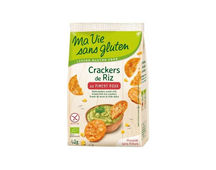 MA VIE SANS GLUTEN Crackers de Riz au Piment Doux Bio & Sans Gluten - 40 g (2)