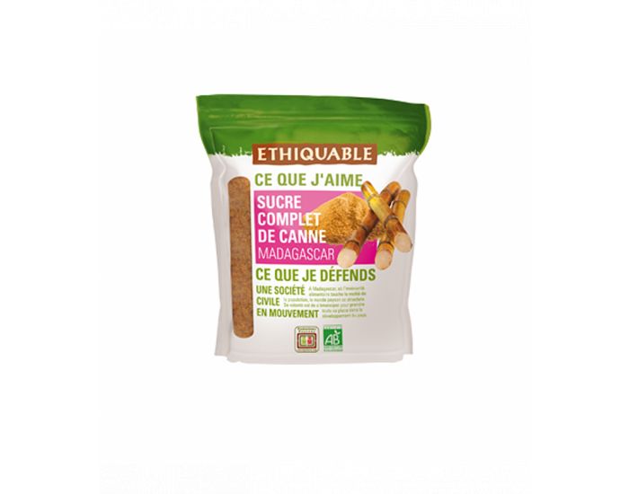 ETHIQUABLE Sucre Complet de Canne en Poudre Bio & Equitable - 750 g (1)