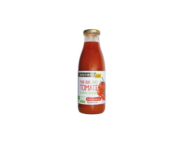 PAYSANS D'ICI Pur Jus de Tomate de Marmande Bio & Equitable - 75 cL (2)