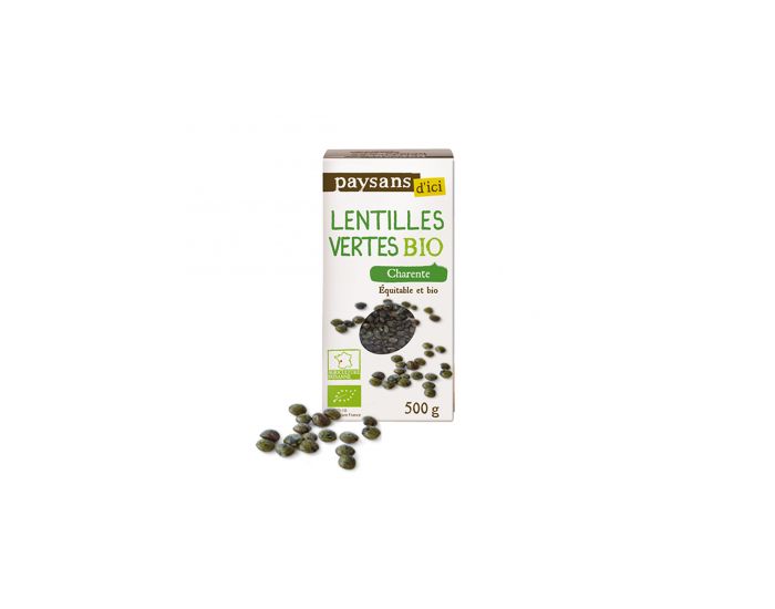 PAYSANS D'ICI Lentilles Vertes de Charente Bio & Equitable - 500g (2)