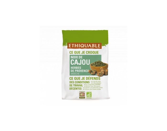 ETHIQUABLE Noix de Cajou Herbes de Provence Bio & Equitable - 100g (3)