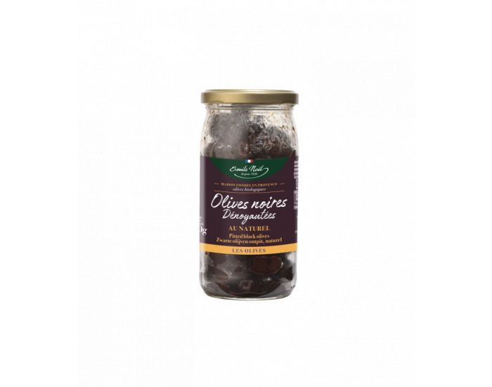 EMILE NO�L Olives Noires au Naturel D�noyaut�es Bio & Equitable - 190 g (1)