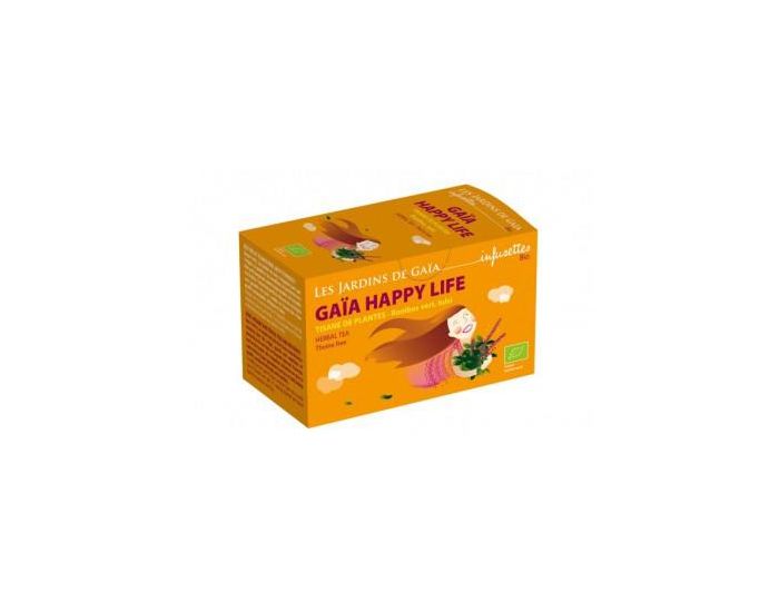 LES JARDINS DE GAIA Happy life - Tisane De Plantes - Rooibos Vert Tulsi bio - 30 g (2)