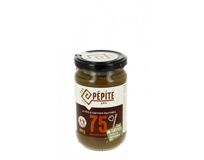 PEPITE P�te � Tartiner - 75% de Noisettes et de Noix de Cajou Bio & Equitable - 300g (2)