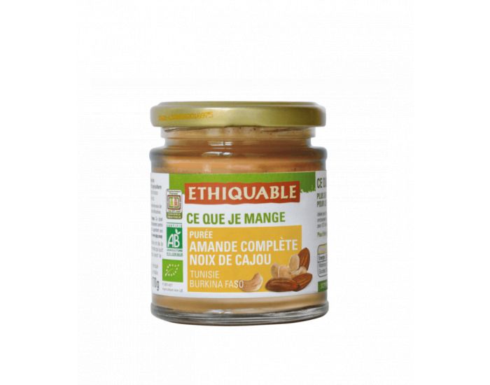 ETHIQUABLE Pure Amandes Compltes et Noix de Cajou Bio et Equitable - 170g (1)