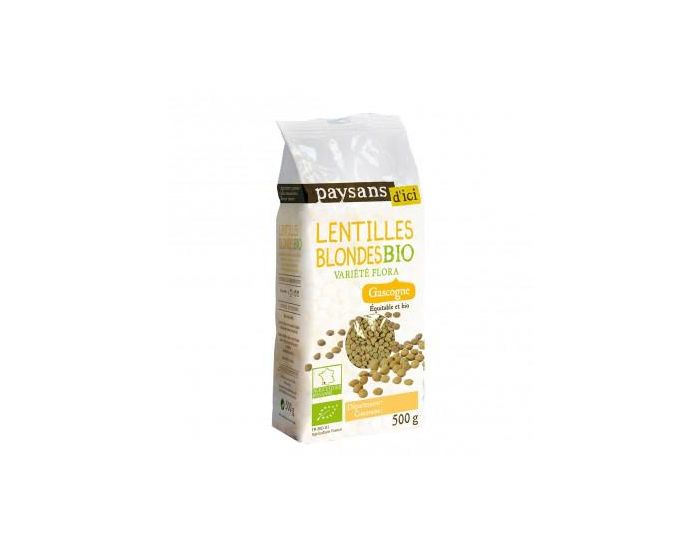 PAYSANS D'ICI Lentilles Blondes Bio & Equitable - 500g (2)