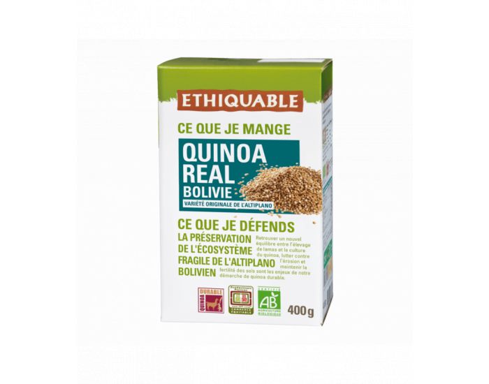 ETHIQUABLE Quinoa Real Bolivie Bio & Equitable - 400 g (1)