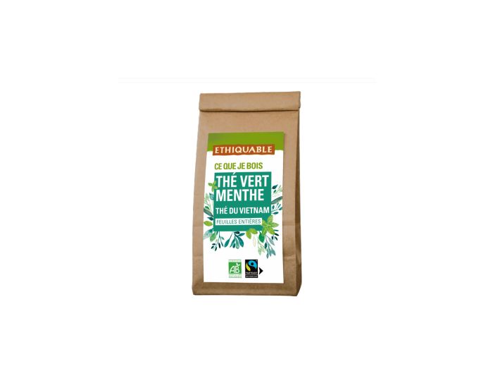 ETHIQUABLE Th� Vert Menthe Bio et Equitable - 100g (4)
