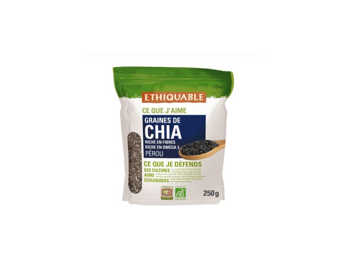 ETHIQUABLE Graines de Chia Bio & Equitable - 250 g (2)