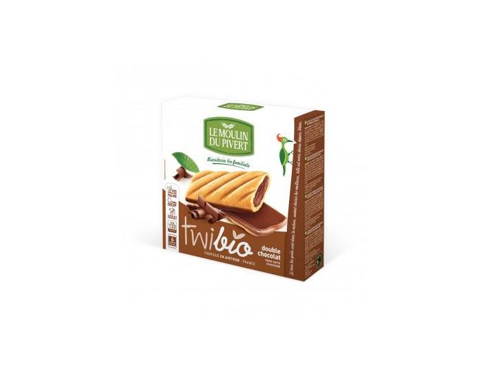 MOULIN DU PIVERT Biscuits Twibio Double Chocolat au Lait Bio & Equitable - 150 g (3)
