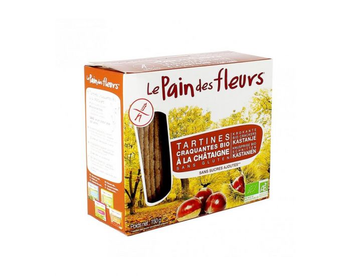 LE PAIN DES FLEURS Tartines Craquantes � la Ch�taigne sans Gluten Bio - 150 g (1)