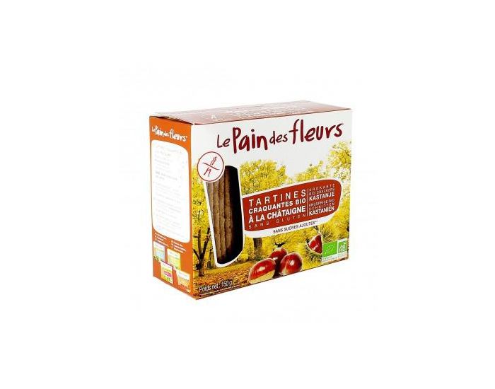 LE PAIN DES FLEURS Tartines Craquantes � la Ch�taigne sans Gluten Bio - 150 g (2)