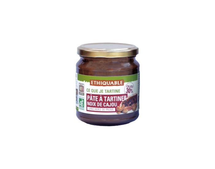 ETHIQUABLE P�te � Tartiner Noix de Cajou Bio & Equitable - 300g (8)