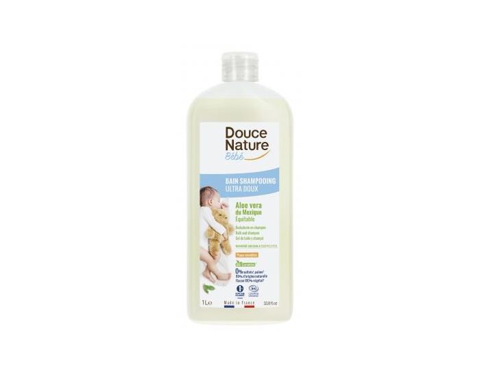 DOUCE NATURE Bain shampooing ultra doux sans sulfates, hypoallerg�nique - 1 L (3)