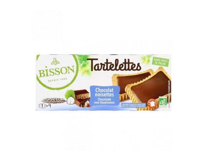 BISSON Tartelettes Chocolat Noisettes Bio - 150 g (1)